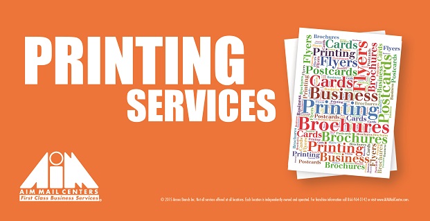 Printing Services at AIM Mail Centers