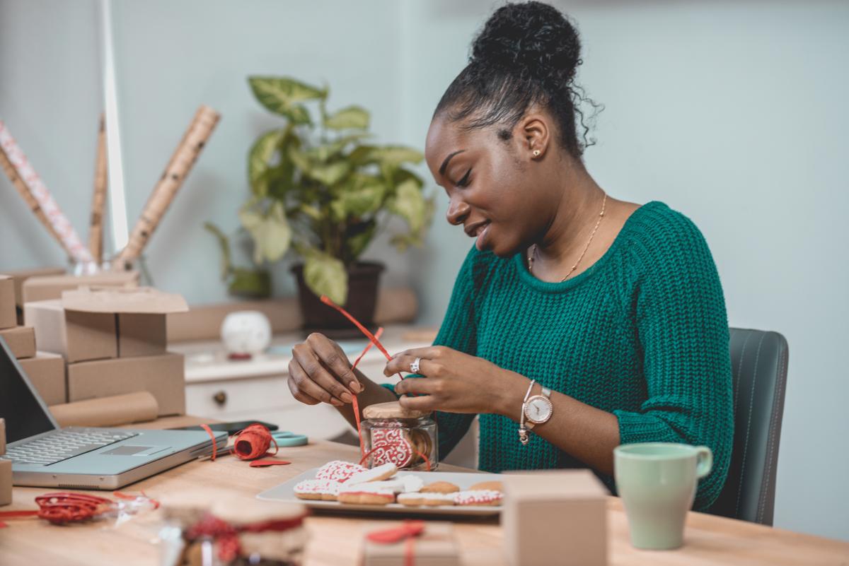 Wrapping holiday business gifts for clients and employees