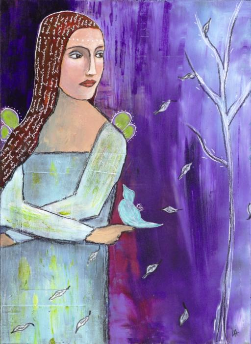 Lucia Henry BlueLady-246x345 Image: "Blue Lady" by Lucia Henry; My Arts Studio Website